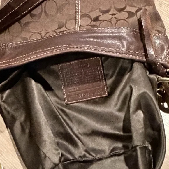 Vintage Coach Bleecker Signature Duffle Bucket Hobo Bag - Picture 12 of 13